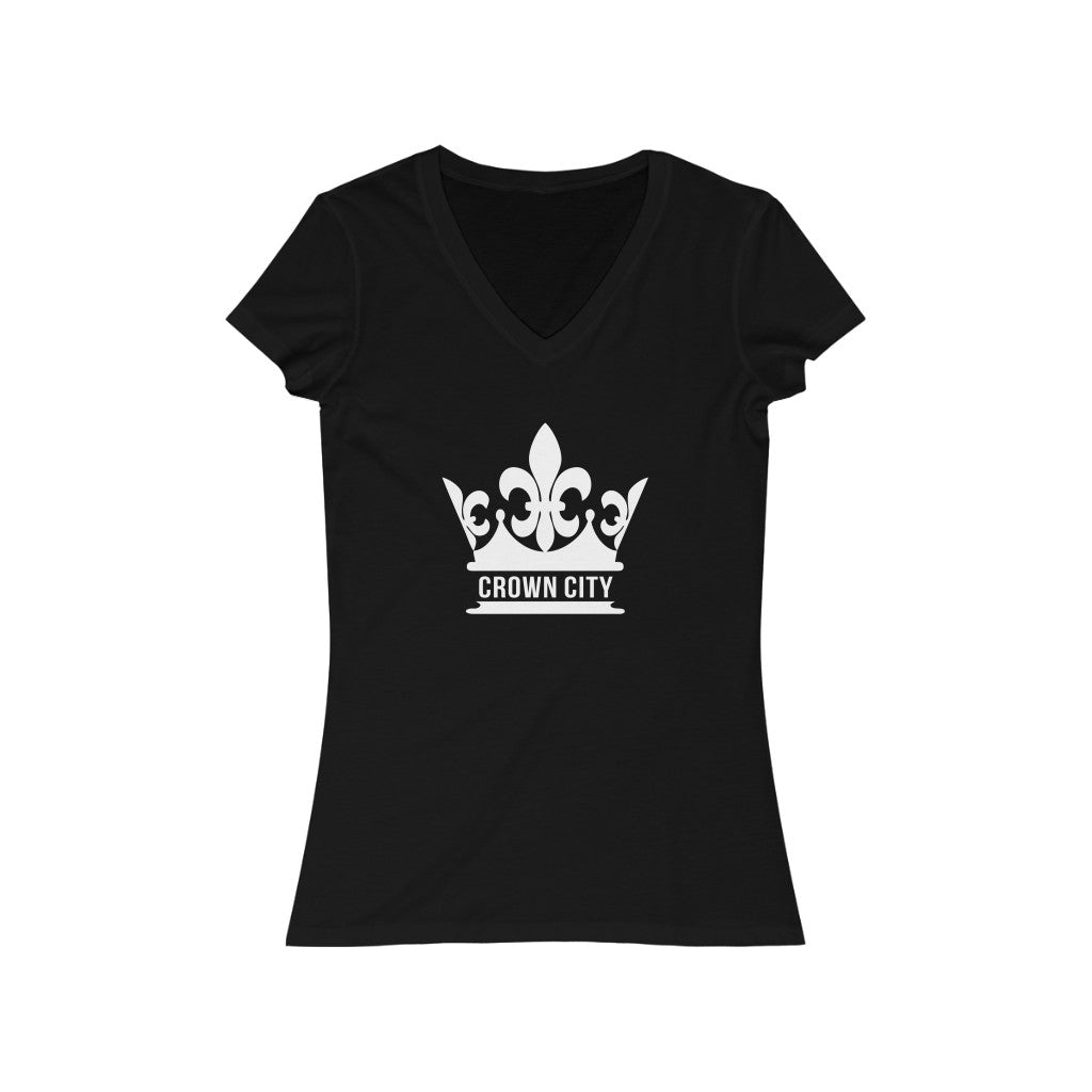 Womens Majestic Crown V-Neck T-Shirt