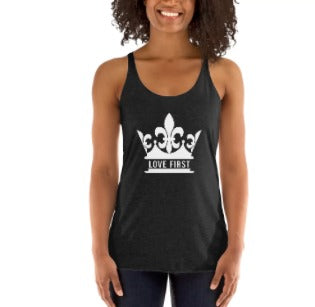 Printify Love The Steelers with A Kiss Women's Ideal Racerback Tank